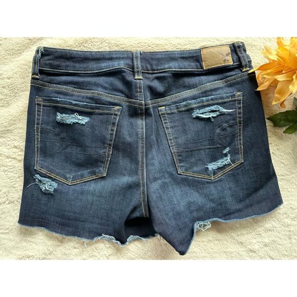 American Eagle AEO Denim X4 Hi-Rise shortie - Picture 4 of 4